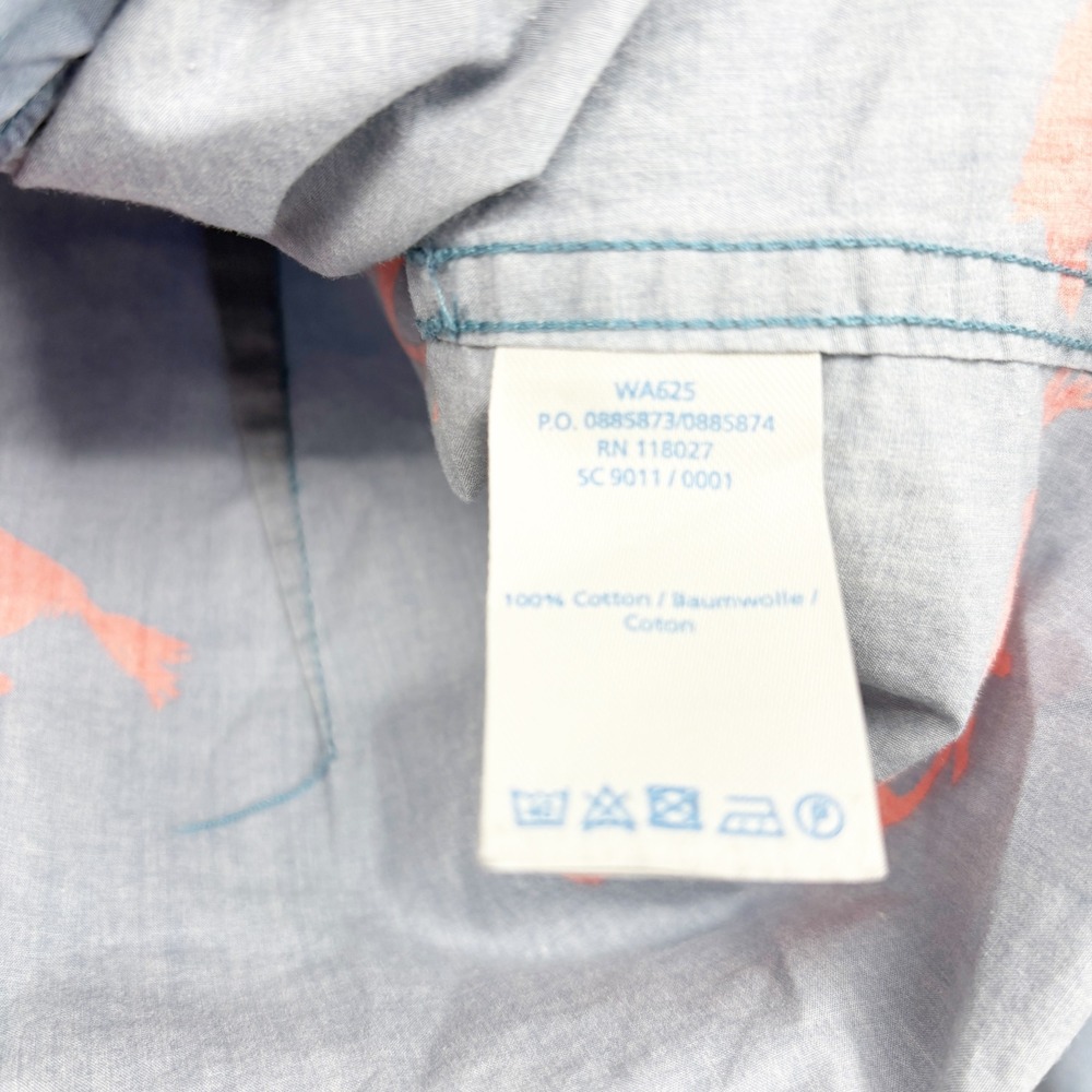 Boden Womens Blue Red Horse Print Preppy Western Rodeo Button Down Shirt Size 4 - Picture 4 of 6